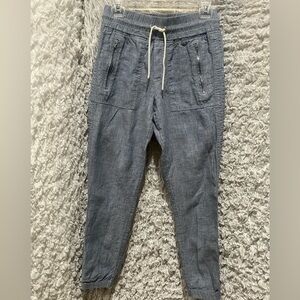 Athleta Blue CABO Linen Joggers WOMEN SIZE 0=XS